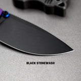 Porcupine TiSlim | Rebecca Purple Ti + Blackwash 154CM - A4812