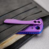 Porcupine TiSlim | Rebecca Purple Ti + Blackwash 154CM - A4812