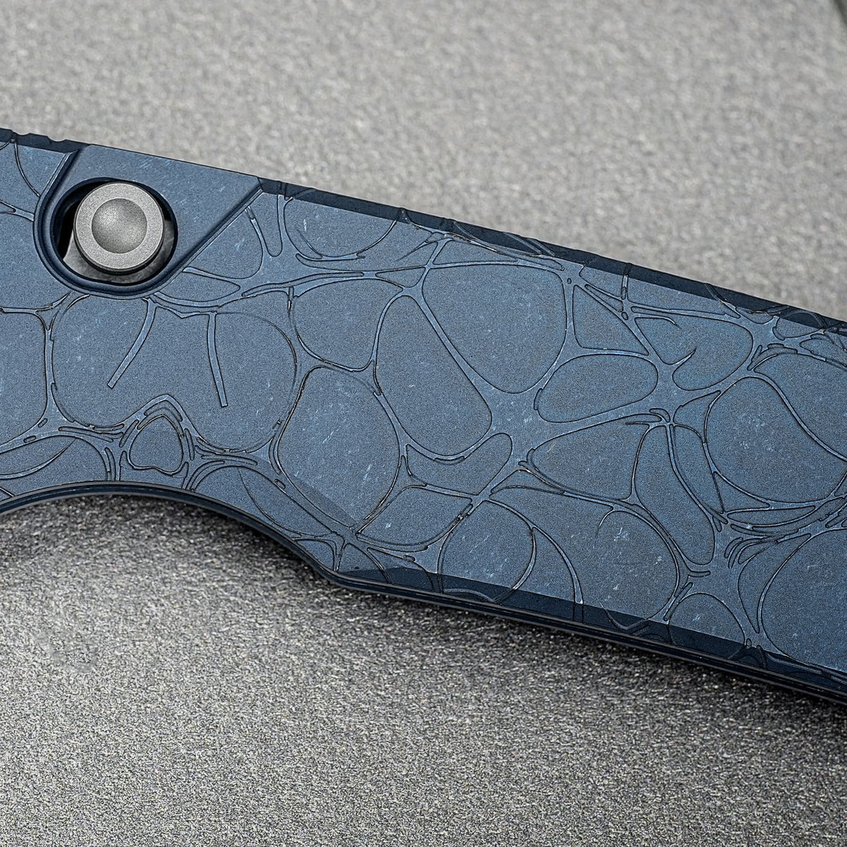 Porcupine TiSlim | Acid Wash Blue Ti + Acid Stonewash S90V - A4814