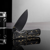 Porcupine TiSlim | Black & Gold Ti + Blackwash S90V - A4815
