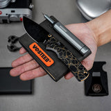 Porcupine TiSlim | Black & Gold Ti + Blackwash S90V - A4815