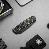 Porcupine TiSlim | Black & Gold Ti + Blackwash S90V - A4815