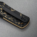 Porcupine TiSlim | Black & Gold Ti + Blackwash S90V - A4815