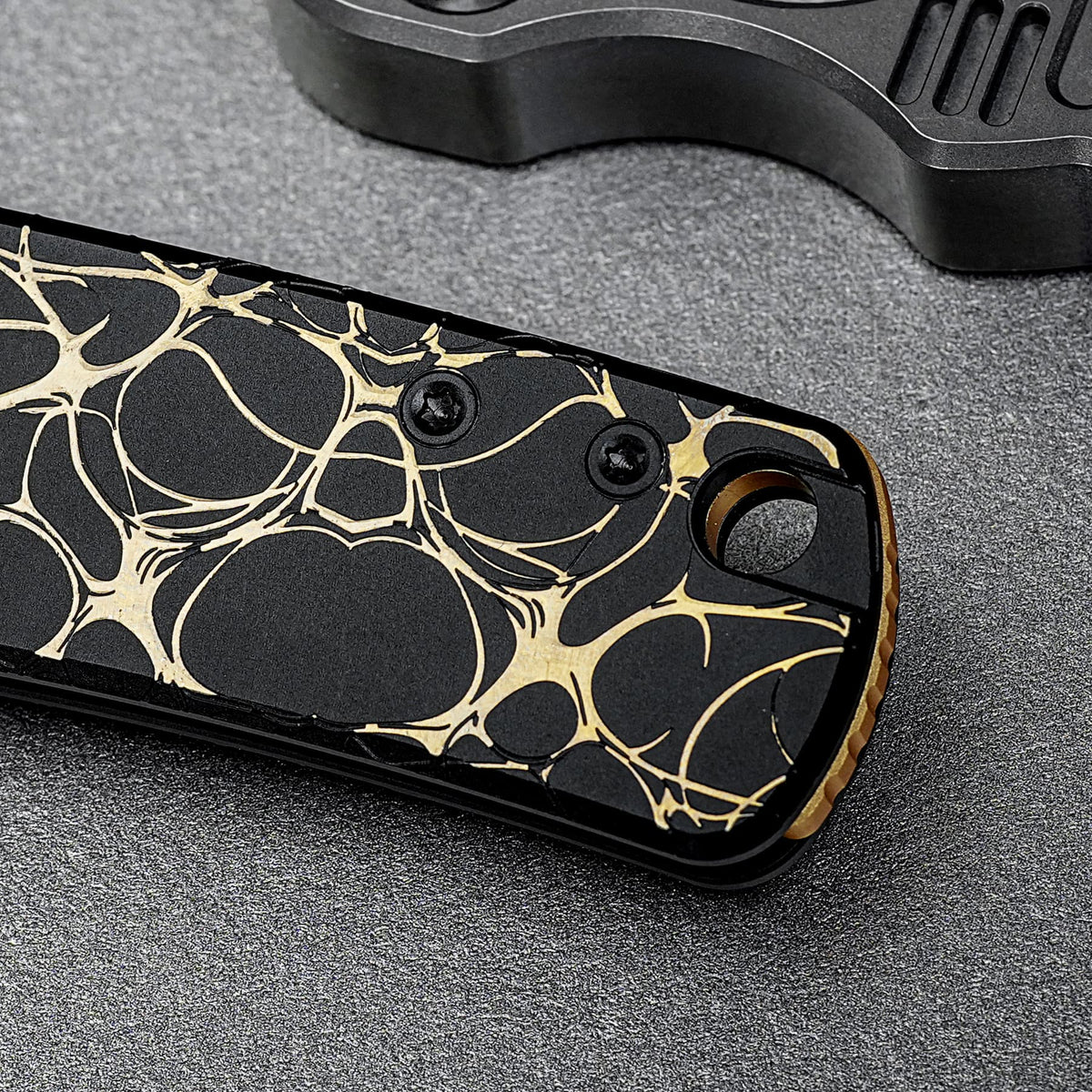 Porcupine TiSlim | Black & Gold Ti + Blackwash S90V - A4815