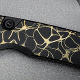 Porcupine TiSlim | Black & Gold Ti + Blackwash S90V - A4815