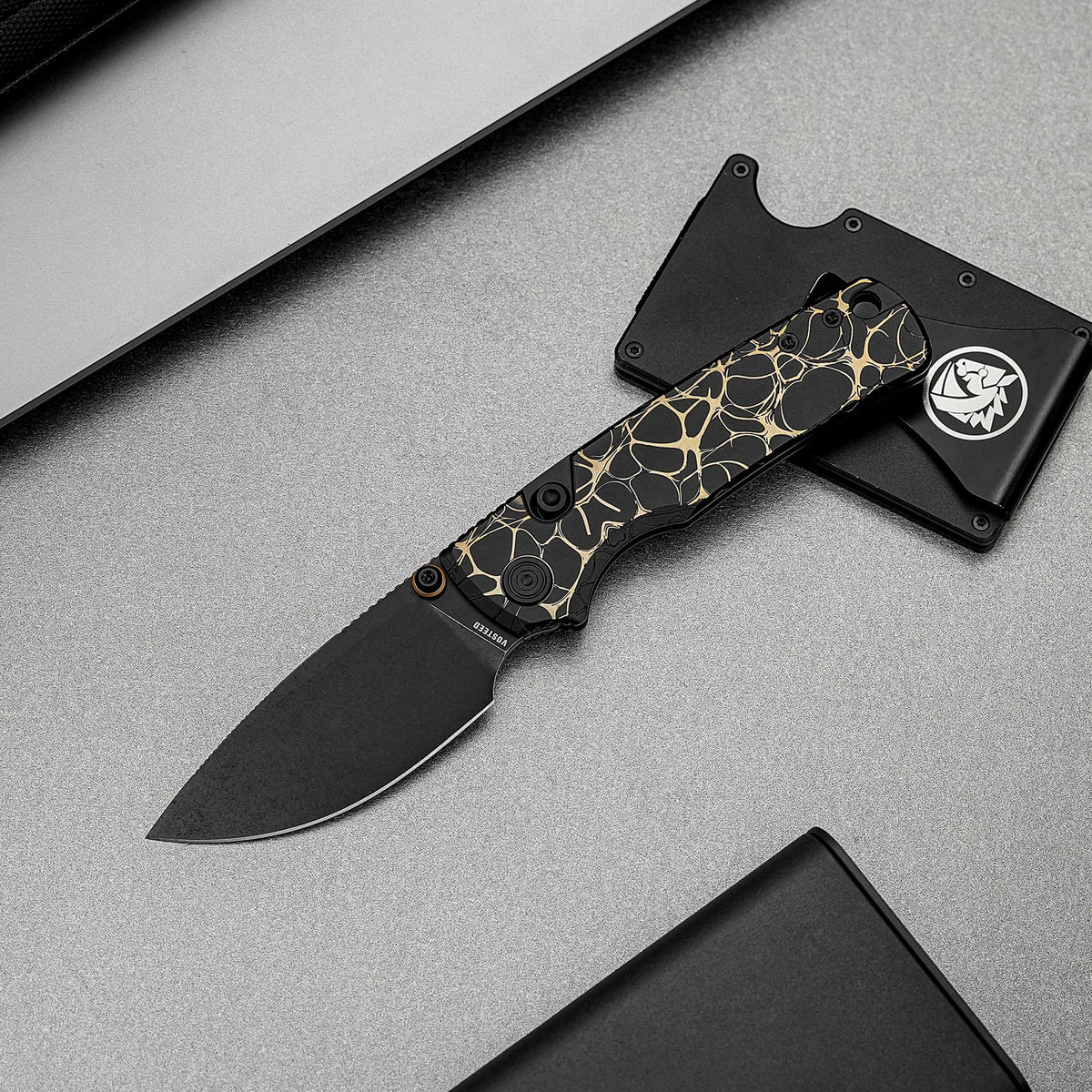 Porcupine TiSlim | Black & Gold Ti + Blackwash S90V - A4815