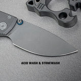 Porcupine TiSlim | Acid Wash Gray Ti + Acid Stonewash 154CM - A4820