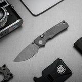 Porcupine TiSlim | Acid Wash Gray Ti + Acid Stonewash 154CM - A4820