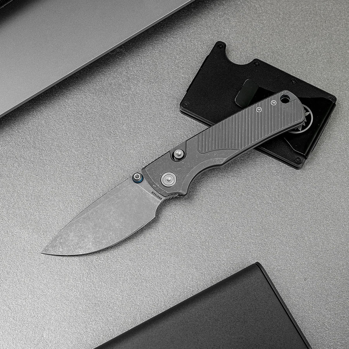 Porcupine TiSlim | Acid Wash Gray Ti + Acid Stonewash 154CM - A4820