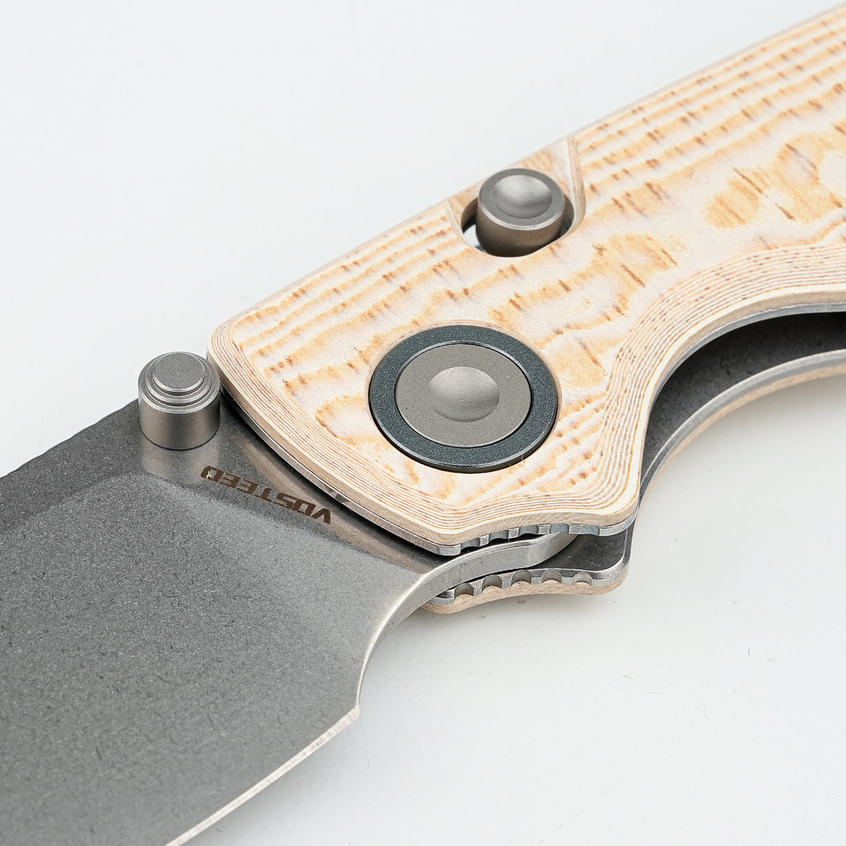 Porcupine | Ivory Drift Bamboo Micarta + Stonewash 14C28N - A2626