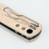 Porcupine | Ivory Drift Bamboo Micarta + Stonewash 14C28N - A2626