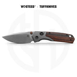 Psyop 299 | Brown Sand Ironwood Ti Bolster + Stonewash S35VN - A2228