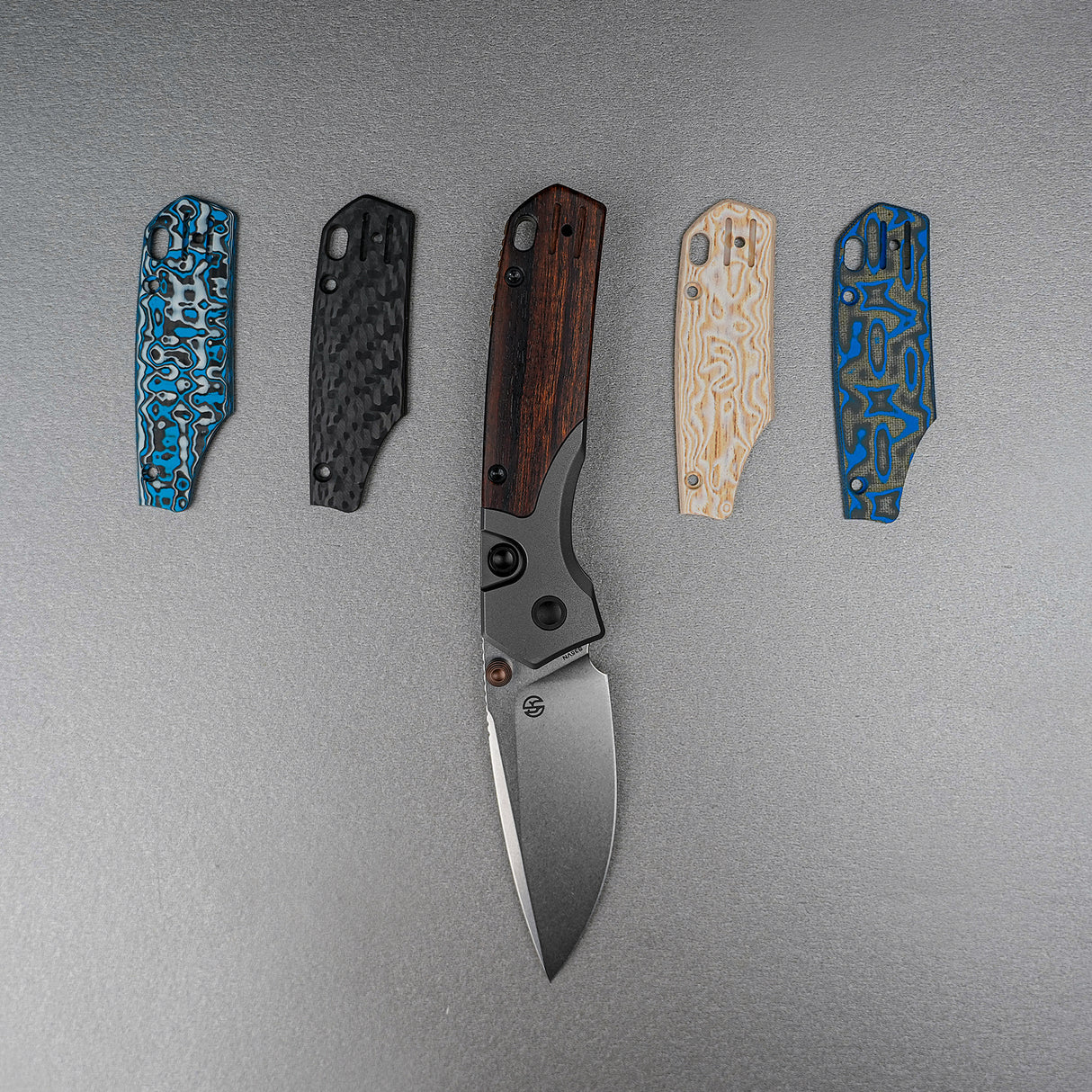 Psyop 299 | Brown Sand Ironwood Ti Bolster + Stonewash S35VN - A2228