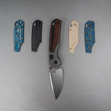 Psyop 299 | Brown Sand Ironwood Ti Bolster + Stonewash S35VN - A2228