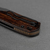 Psyop 299 | Brown Sand Ironwood Ti Bolster + Stonewash S35VN - A2228