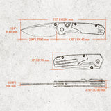 Psyop 299 | Brown GID Micarta™ Ti Bolster + Satin S35VN - A2238