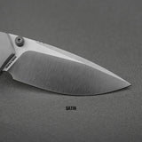 Psyop 299 | Brown GID Micarta™ Ti Bolster + Satin S35VN - A2238