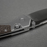 Psyop 299 | Brown GID Micarta™ Ti Bolster + Satin S35VN - A2238