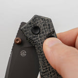 Psyop 299 | Black Norplex UltreX Micarta™ + Destroyer Grey S35VN - A2230