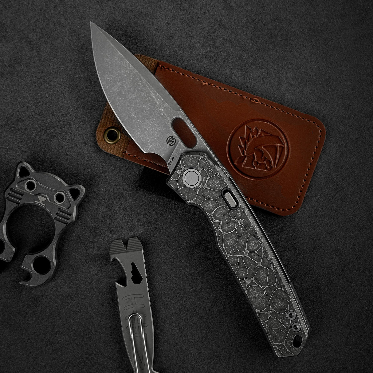 Psyop | Acid Etched Dim Gray Titanium + Elmax - A2222