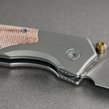 Psyop 299 | Red Micarta + Stonewashed S35VN - A2217