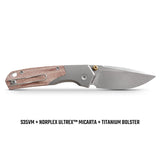 Psyop 299 | Red Micarta + Stonewashed S35VN - A2217