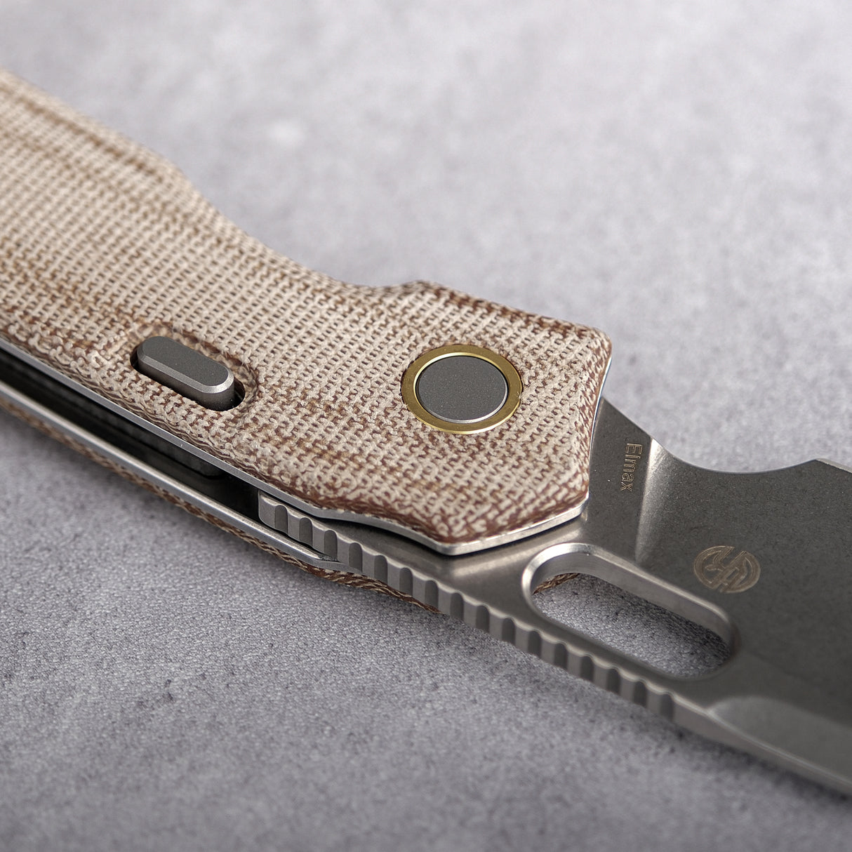 Psyop | Natural Norplex UltreX™ Micarta + Stonewash Elmax - A2210