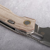 Psyop | Natural Norplex UltreX™ Micarta + Stonewash Elmax - A2210