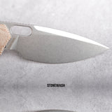 Psyop | Natural Norplex UltreX™ Micarta + Stonewash Elmax - A2210