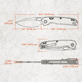 Psyop | Natural Norplex UltreX™ Micarta + Stonewash Elmax - A2210
