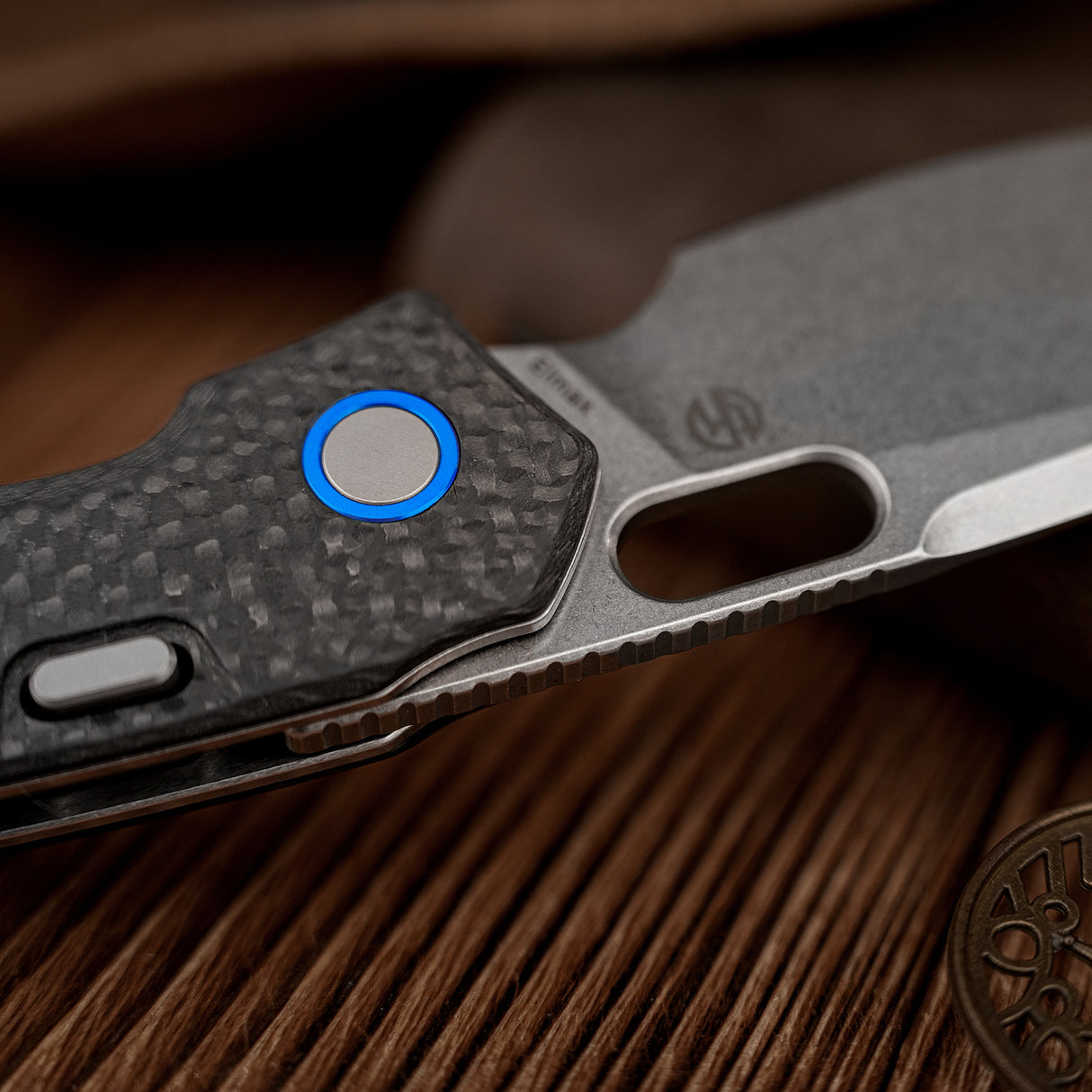 Psyop | Black Carbon Fibre + Stonewash Elmax - A2236