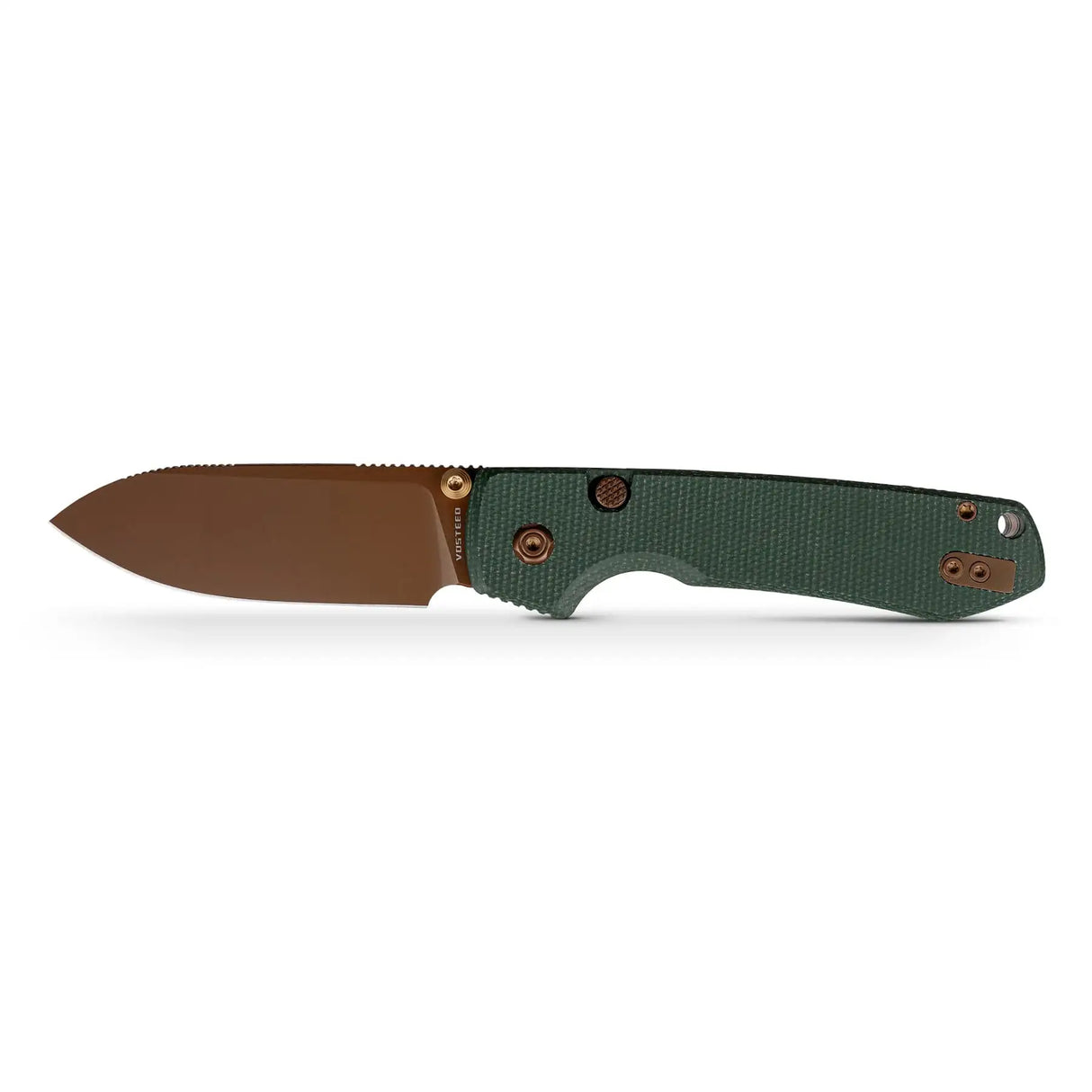 Raccoon 2.0 Top Liner Lock | Green Micarta + 14C28N Drop Point - A2907