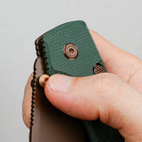 Raccoon 2.0 Top Liner Lock | Green Micarta + 14C28N Drop Point - A2907