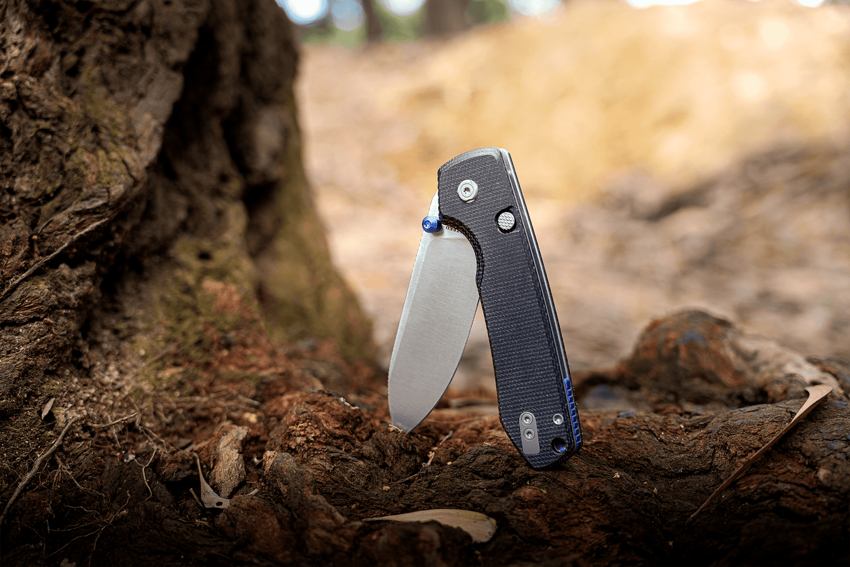 Raccoon 2.0 - Top Liner Lock | Black Micarta + 14C28N Drop Point - A2903