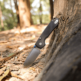 Raccoon 2.0 - Top Liner Lock | Black Micarta + 14C28N Drop Point - A2903