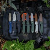 Raccoon 2.0 - Top Liner Lock | Green Micarta + 14C28N Drop Point - A2904