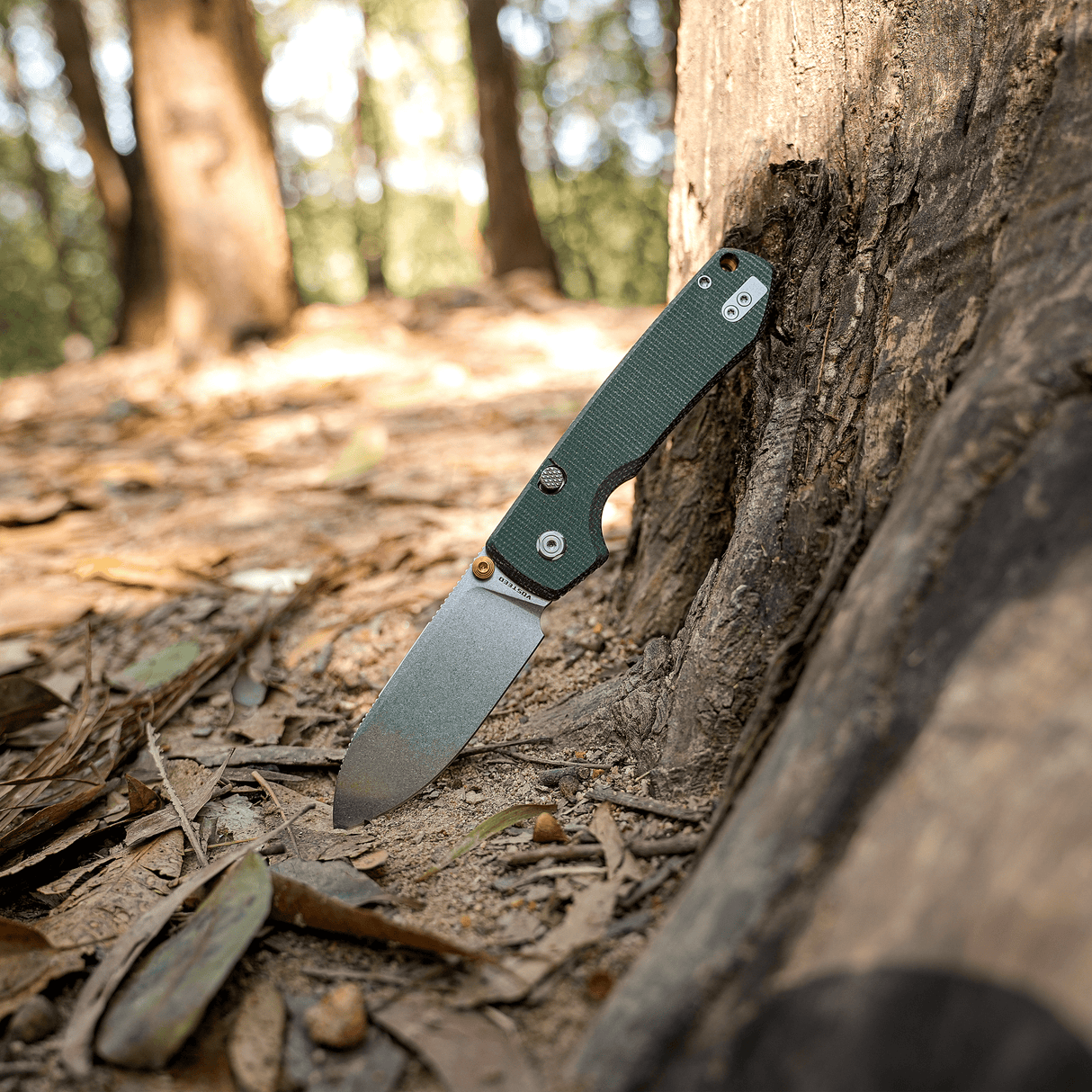 Raccoon 2.0 - Top Liner Lock | Green Micarta + 14C28N Drop Point - A2904