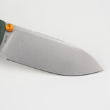 Raccoon 2.0 - Top Liner Lock | Green Micarta + 14C28N Drop Point - A2904