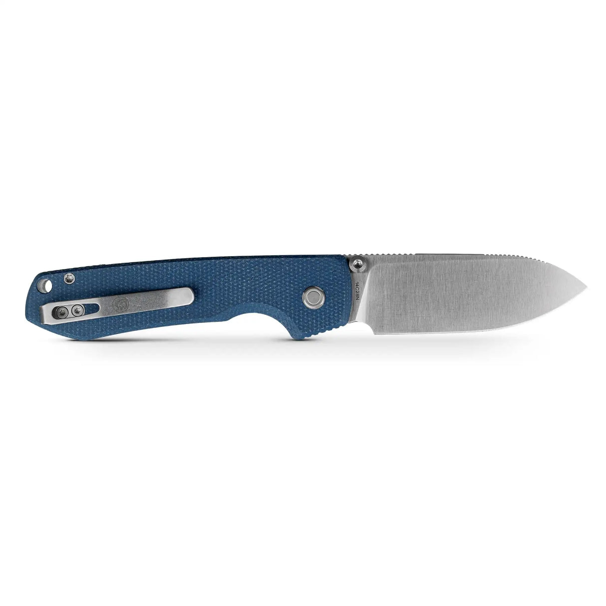 Raccoon 2.0 - Top Liner Lock | Blue Micarta + 14C28N Drop Point - A2905