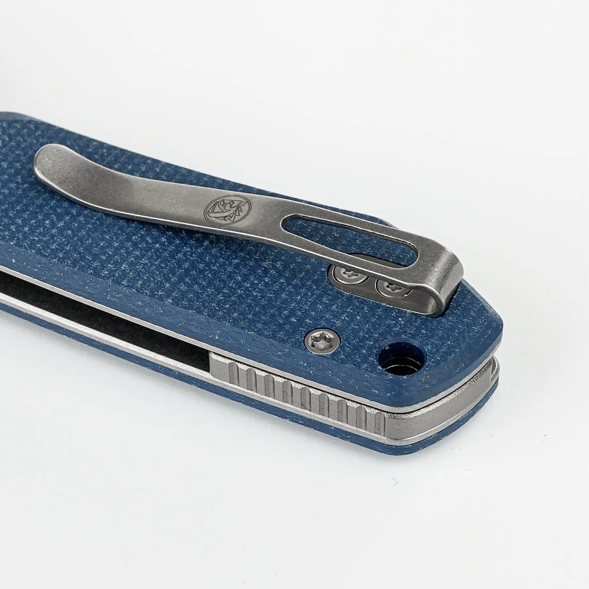 Raccoon 2.0 - Top Liner Lock | Blue Micarta + 14C28N Drop Point - A2905