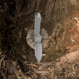 Raccoon  2.0- Top Liner Lock | Grey G10 + Destroyer Grey 14C28N Bowie - A2918