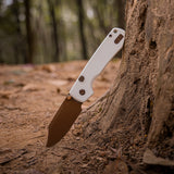 Raccoon 2.0 - Top Liner Lock | White G10 + 14C28N Bowie - A2925