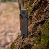 Raccoon 2.0 - Top Liner Lock | Black Micarta + 14C28N Bowie - A2926