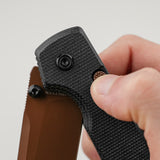 Raccoon 2.0 - Top Liner Lock | Black Micarta + 14C28N Bowie - A2926