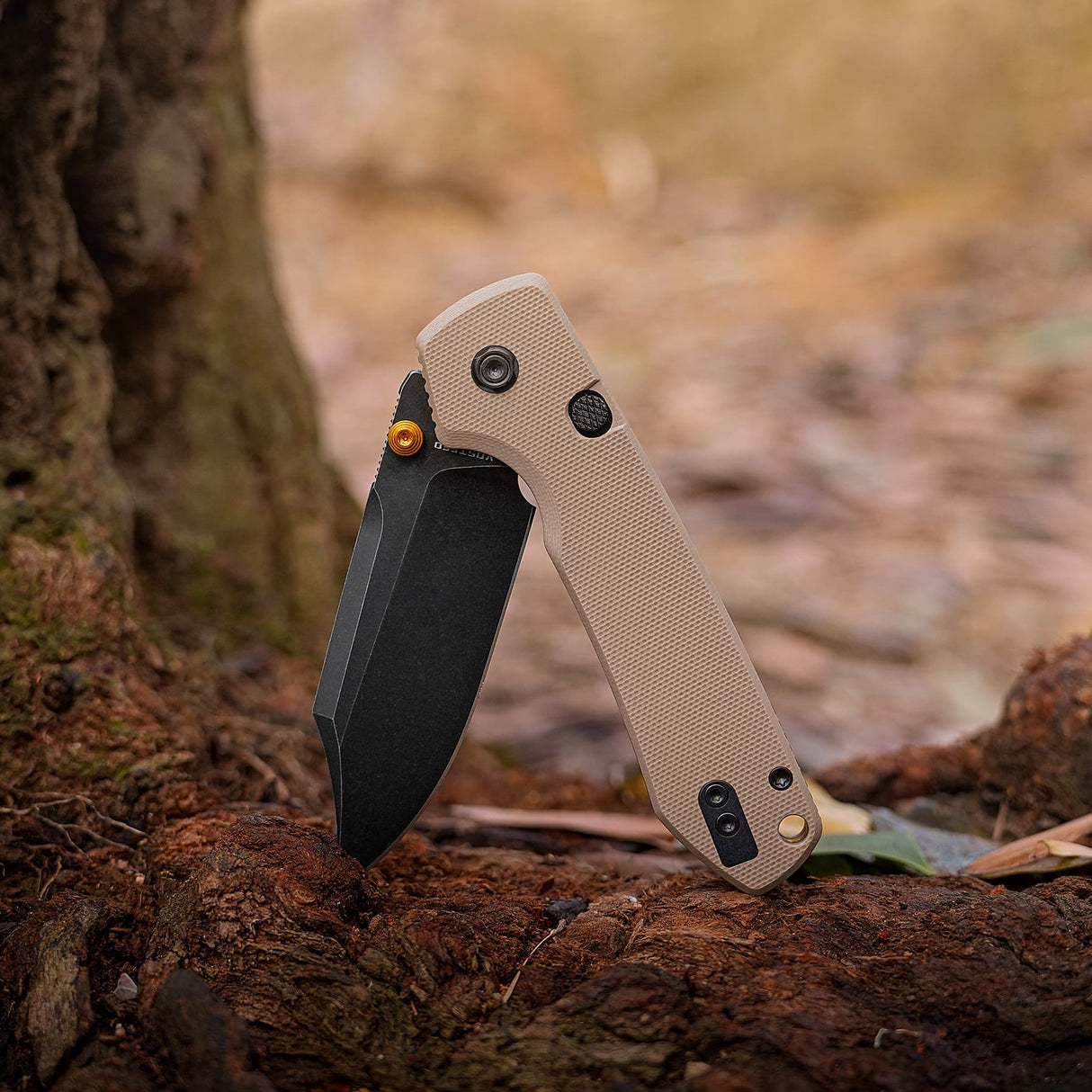 Raccoon 2.0 - Top Liner Lock | Sand G10 + 14C28N Bowie - A2927