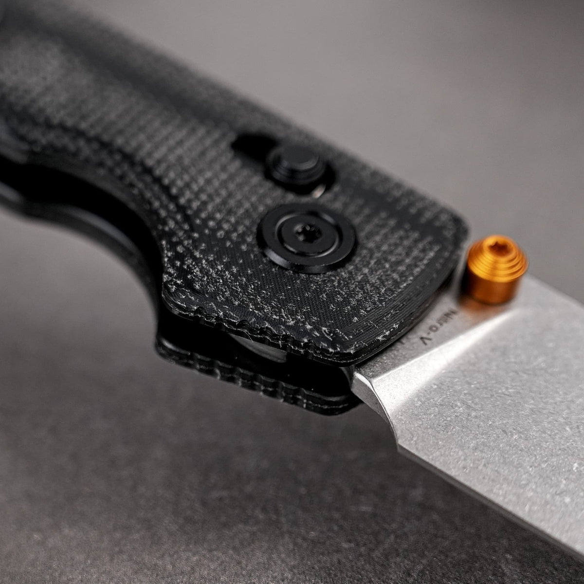 Raccoon Crossbar 2.0 ModSwap™  | Black Micarta + Stonewash Nitro-V - A4906