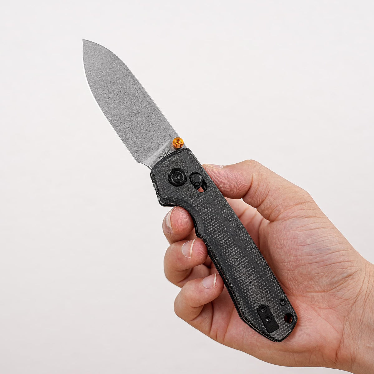 Raccoon Crossbar 2.0 ModSwap™  | Black Micarta + Stonewash Nitro-V - A4906