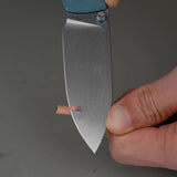 Raccoon TiSlim™ | Blue Ti + Stonewash 154CM