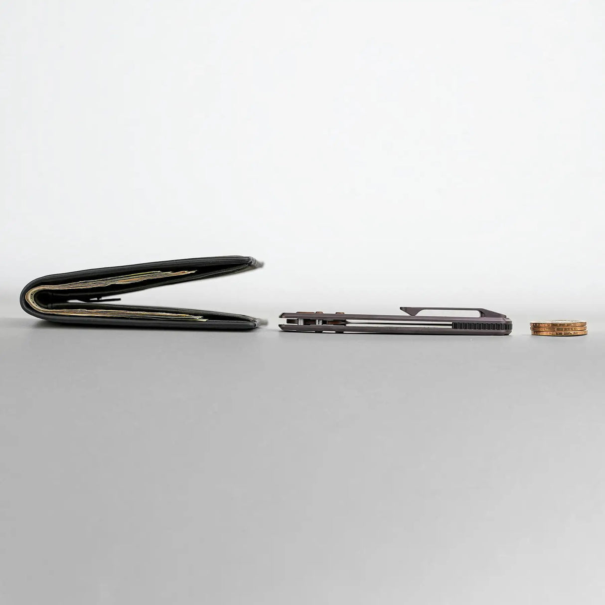 Raccoon TiSlim™ | Dark Red/Purple Ti + Copper Dune 154CM