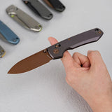 Raccoon TiSlim™ | Dark Red/Purple Ti + Copper Dune 154CM